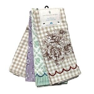 Pioneer Woman Agatha Country Kitchen Towels Dual Purpose 18 x 28-in 4pc Gift NEW